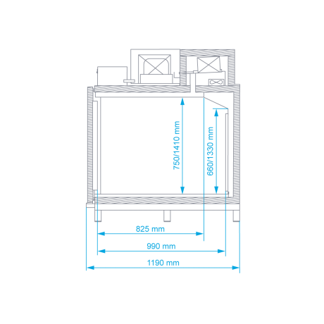 Caisson frigorifique 500 L