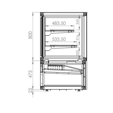 VITRINE REFRIGEREE 0.8