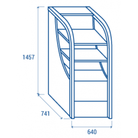 VITRINE LIBRE SERVICE BLANCHE