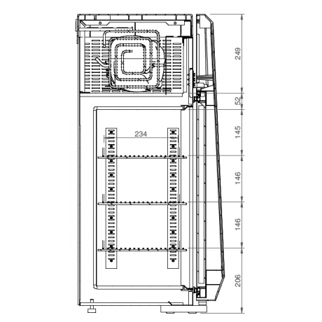 Vitrine négative Super Excite 62L