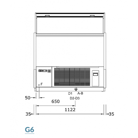 VITRINE A GLACE KATE / ORION 12 BACS