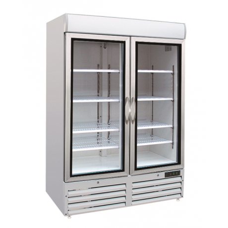 Congélateur vitré 2 portes 920 L