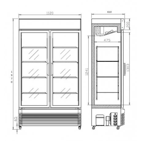 armoire vitrée porte coulissante