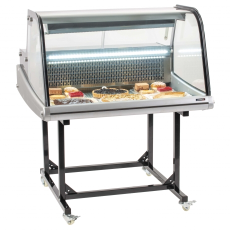 VITRINE RÉFRIGÉRÉE DE MARCHÉ 175L SUR CHARIOT