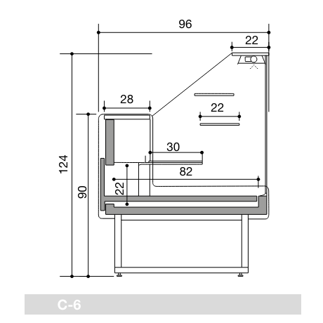 Vitrine boucherie Melody
