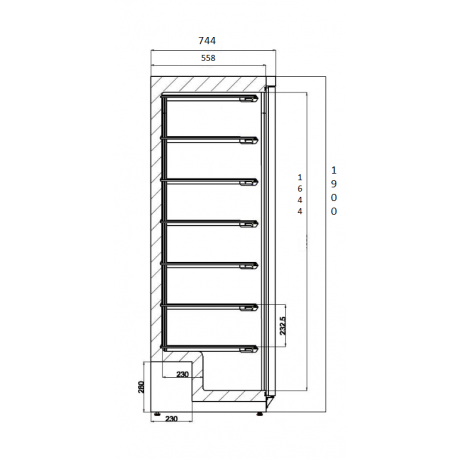 Armoire de réfrigération et congélation 360 L