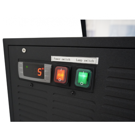 VITRINE À CREME GLACÉE BLANCHE  OUVERTURE CÔTÉ CLIENT