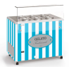 Vitrine à glaces Pozzetti POZ400 - 8 bacs pour gelato