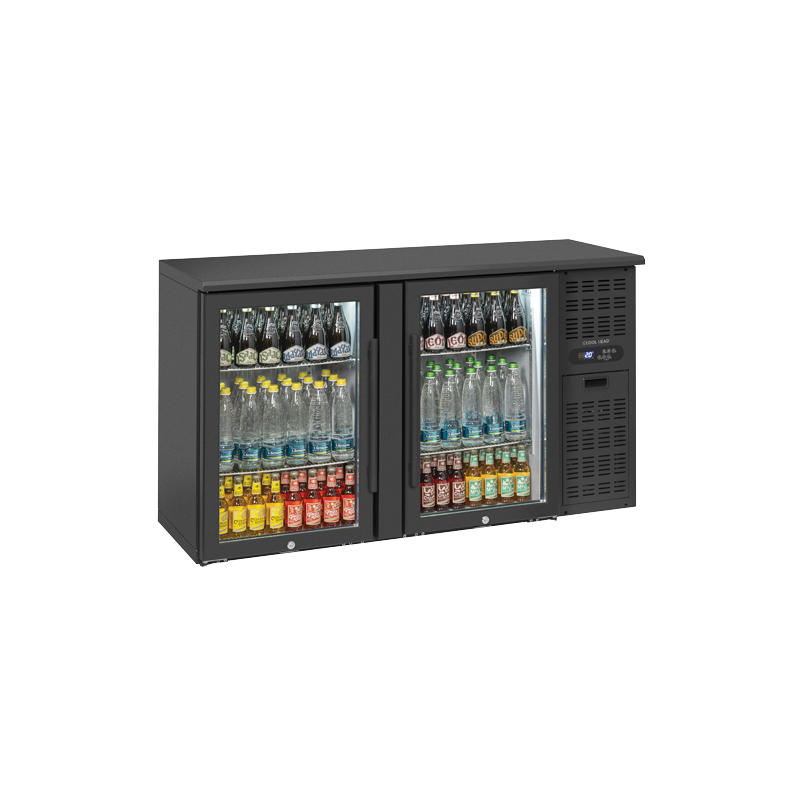Arrière de bar 2 portes battantes vitrées 208L : 842,40 € HT | Colddistribution