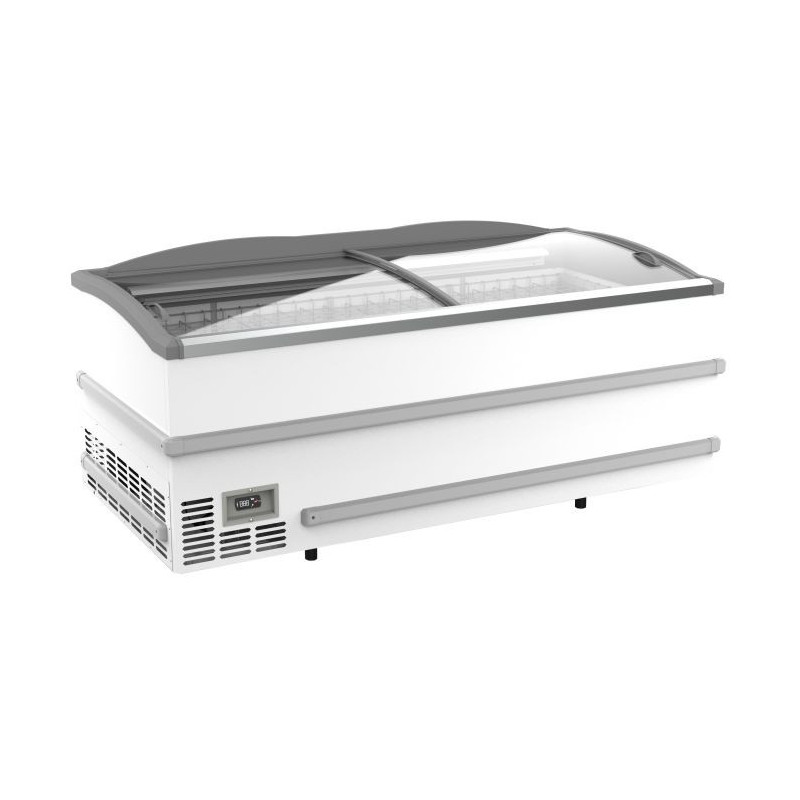 CONGÉLATEUR BAHUT BLANC POUR SUPERMARCHÉ TÊTE DE GONDOLE DÉGIVRAGE MANUEL