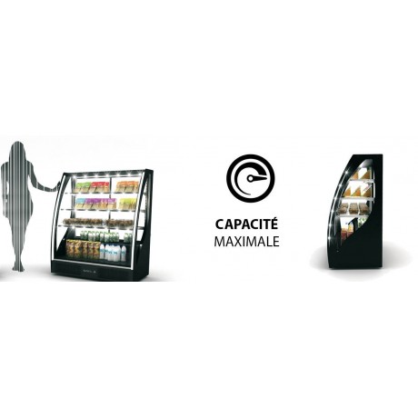 Vitrine d'exposition Pak Curvada CAA (+4/+8°C)