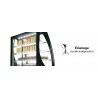 Vitrine d'exposition Pak Curvada (+4/+8°C)