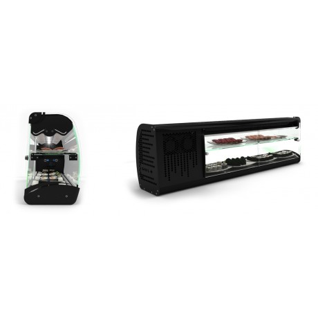 Vitrine d'exposition Slim Sushi VSL8S (+2 / +6°C) : 1 914,00 € HT | Colddistribution