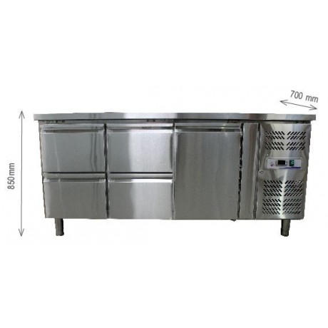 Desserte réfrigérée à tiroirs 2 Portes