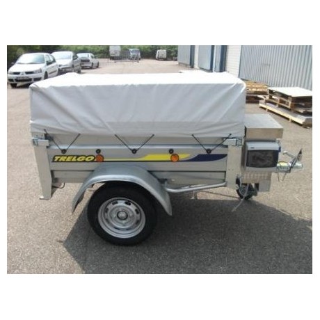 vitrine réfrigérée sur remorque