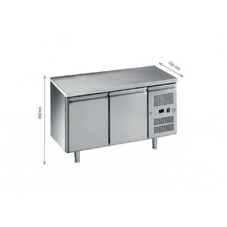 Desserte réfrigérée Positive GN 2 Portes Pleines : 1 844,40 € HT | Colddistribution