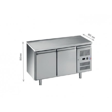 Table réfrigérée boulangerie pâtisserie avec 7 tiroirs et plan de travail en Granit (-2°C/+8°C)