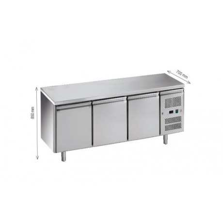 Table réfrigérée négative Gastro 2 Portes