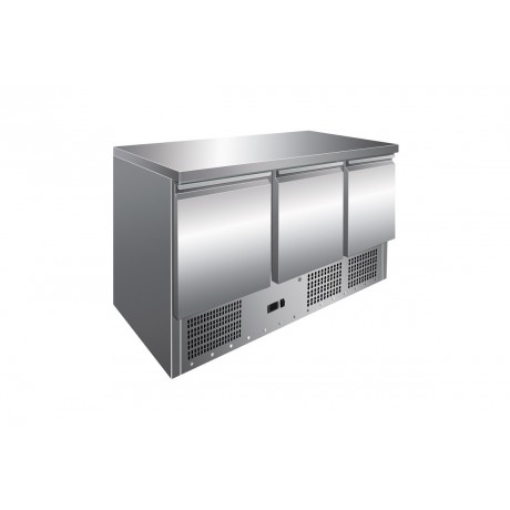 Saladette Inox 3 Portes Pleines