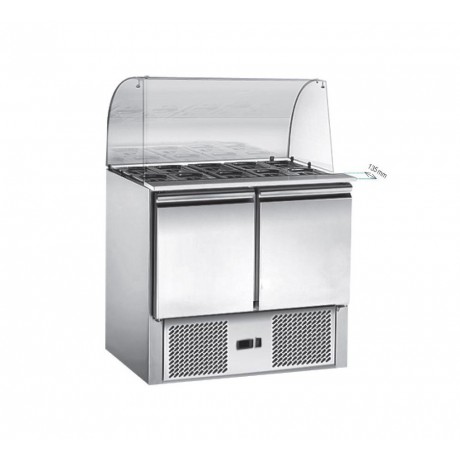 Saladette Inox avec Pare-Haleine