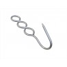 Crochet croisé 3 trous en Inox poli