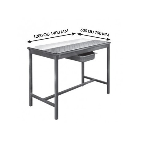 Table de dessouvidage avant-arrière centrale
