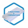 Kit intérieur AD 185/210 : 5 faux-fonds & 3 séparations