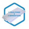 Kit intérieur AD 250 : 6 faux-fonds & 4 séparations