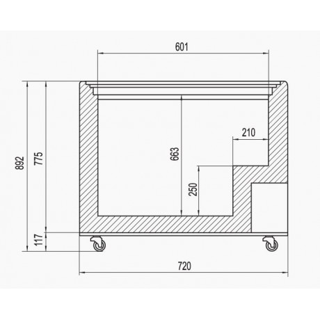 Congélateur vitré PV200 