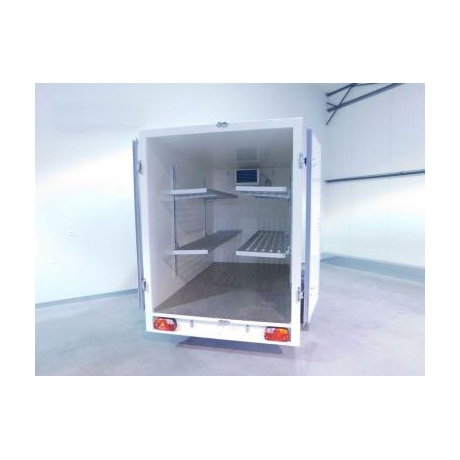 Etagère alu relevable 1er niveau pour Remorque Vefri 6m3