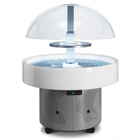 Vitrine île sans étagère positive