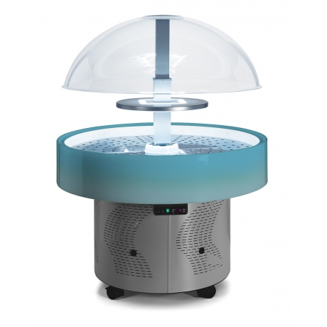 Vitrine île arc-en-ciel sans étagère positive