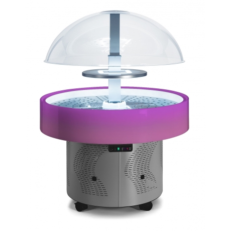 Vitrine île arc-en-ciel sans étagère positive