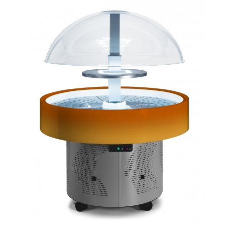 Vitrine île arc-en-ciel sans étagère positive