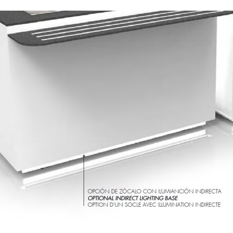 Socle avec illumination indirecte