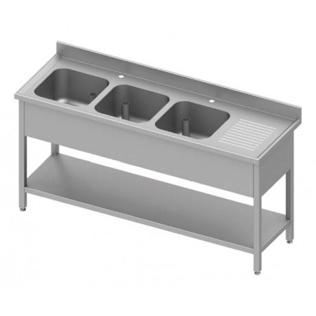 Plonge à trois cuves